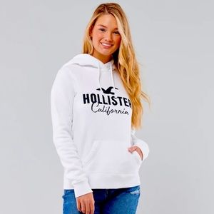 Hollister White Hoodie NWT